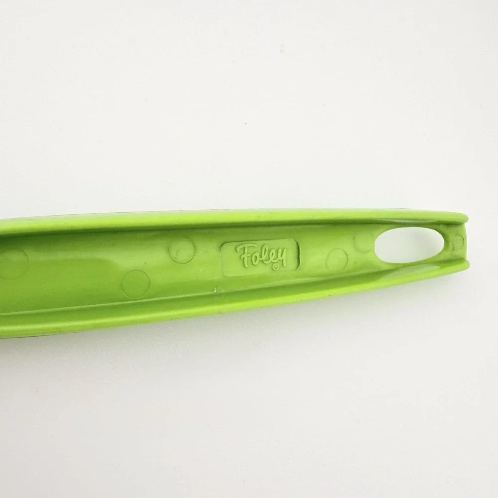 Vtg Foley‎ Slotted Spoon Lime Green Kitchen Utensil Heavy Duty Nylon 11